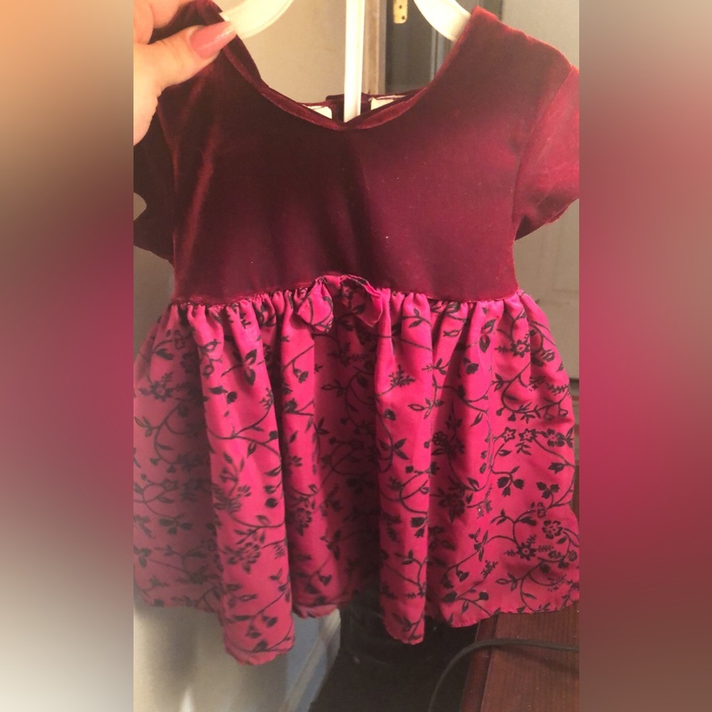 Red velvet dress 18M